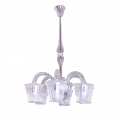 Six arm glass ceiling fixture 